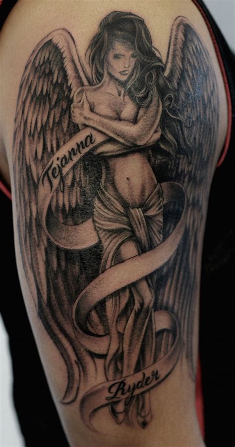 angel energy tattoo meaning|beautiful angel tattoo designs.